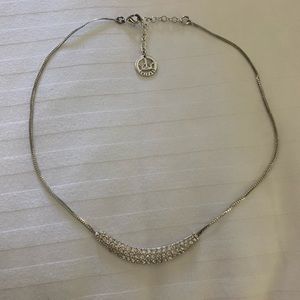 Trifari Herringbone Rhinestone Necklace